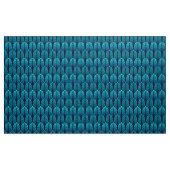 Kunst-Deko-Feder-Muster, Türkis und Marine Stoff (Yard (91,4 cm))