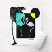Kunst-Deko-Flamingo-Mausunterlage Mousepad (Mit Mouse)