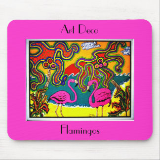 Kunst-Deko-Flamingos Mousepad