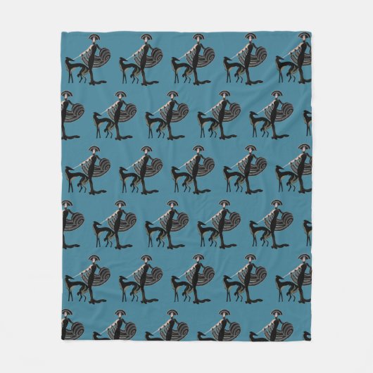 Kunst-Deko-Fleece-DeckeThrow Fleecedecke (Vorderseite)