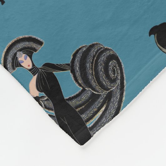 Kunst-Deko-Fleece-DeckeThrow Fleecedecke (Ecke)