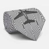 Kunst-Deko-Flugzeug, Graphit und silbernes Grau Krawatte (Gerollt)