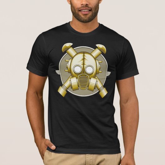 Kunst-Deko Gasmask T-Shirt (Vorderseite)