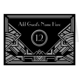 Kunst-Deko Gatsby silbernes