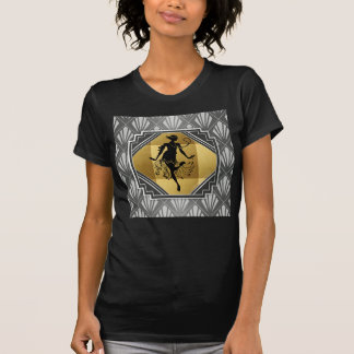 Kunst-Deko Gatsby Zwanzigerjahre Entwurf T-Shirt
