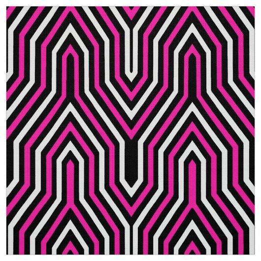 Kunst-Deko geometrisch - pinkfarbenes Rosa, Stoff (Muster)