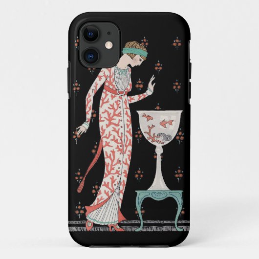 Kunst-Deko-George Barbier Goldfish iPhone 5 Fall Case-Mate iPhone Hülle (Rückseite)