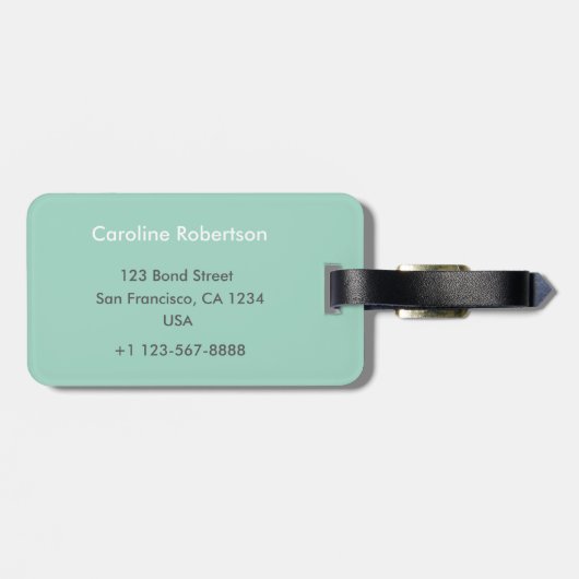 Kunst-Deko Gepäckanhänger (Rückseite horizontal)