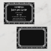 Kunst-Deko-Geschäfts-Karten Visitenkarte (Vorne/Hinten)