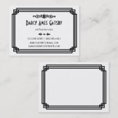 Kunst-Deko-Geschäfts-Karten Visitenkarte (Vorne/Hinten)