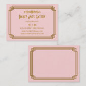 Kunst-Deko-Geschäfts-Karten Visitenkarte (Vorne/Hinten)