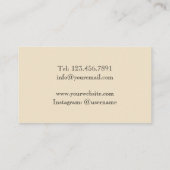 Kunst-Deko-Goldrahmen Visitenkarte (Rückseite)