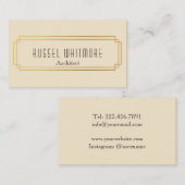 Kunst-Deko-Goldrahmen Visitenkarte (Vorne/Hinten)