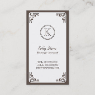 Kunst-Deko-Grenzmassage-Therapeut Visitenkarte