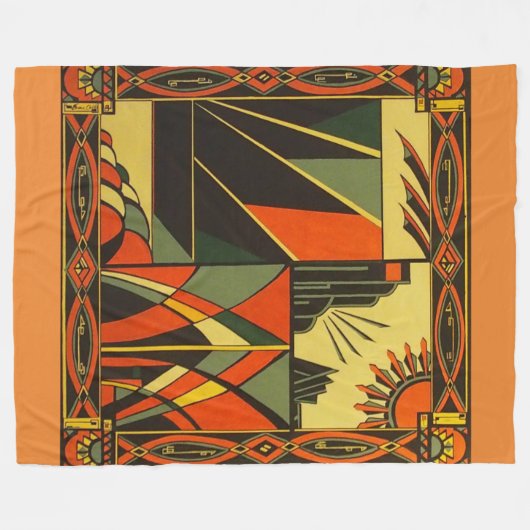 Kunst-Deko in der orange großen Decke (Vorderseite (Horizontal))