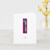 Kunst-Deko-Iris - Antwort-Karte Karte (Gelbe Blume)