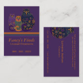 Kunst-Deko-Kätzchen Visitenkarte (Vorne/Hinten)