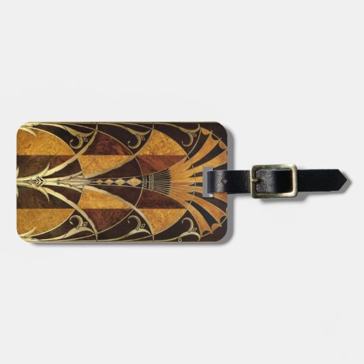 Kunst-Deko-Knoten-Holz Gepäckanhänger (Vorderseite horizontal)