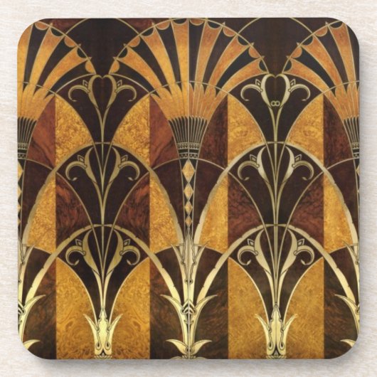 Kunst-Deko-Knoten-Holz Untersetzer (Vorderseite)