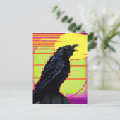 Kunst-Deko-Krähen-Kunstgeschenke durch Sharles Postkarte (Stehend Vorderseite)