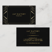 Kunst-Deko/Kunst Nouveau Visitenkarte (Vorne/Hinten)