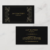 Kunst-Deko/Kunst Nouveau Visitenkarte (Vorne/Hinten)