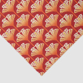 Kunst-Deko-Lilie, Mandarine-Orange und Gold Seidenpapier (Ausschnitt)