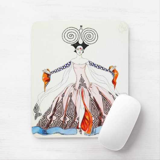 Kunst-Deko-Mode-Mausunterlage Georges Barbier Mousepad (Mit Mouse)