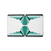 Kunst-Deko-Muster in den Grüntönen Badematte (Vorderseite)