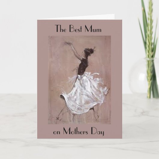 KUNST-DEKO-MUTTER-TAGESgruß-KARTE Karte (Vorderseite)