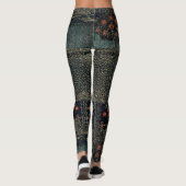 Kunst-Deko-Nachtgarten Leggings (Rückseite)