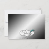 Kunst-Deko-Posh Hochzeits-Probe Einladung (Rückseite)