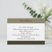 Kunst-Deko-Posh Hochzeits-Probe Einladung (Stehend Vorderseite)