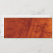 Kunst-Deko PROM-Karte, lederner Luxus Einladung (Rückseite)