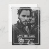 Kunst-Deko-Rahmen-Foto retten die Daten Ankündigungspostkarte (Vorne/Hinten)