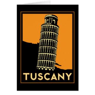 Kunst-Deko-Reiseplakat Toskana Italien retro