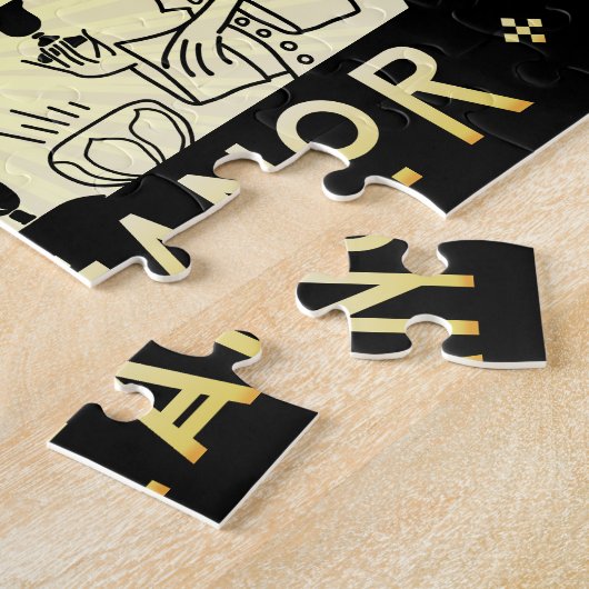 Kunst-Deko-Retro Inspirational sonniges Verhalten Puzzle (Seite)