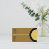 Kunst-Deko-Retro Visitenkarte (Stehend Vorderseite)