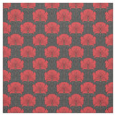 Kunst-Deko, rote Blumen, Schwarzes, Vintag, Chic, Stoff (Muster)