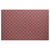Kunst-Deko, rote Blumen, Schwarzes, Vintag, Chic, Stoff (Fat Quarter (45,7 x 55,9 cm))