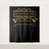 Kunst-Deko SCHAFFEN IHREN EIGENEN hinteren Tropfen Wandteppich (Vorderseite)