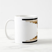 Kunst-Deko-Schichten in TAN Kaffeetasse (Links)