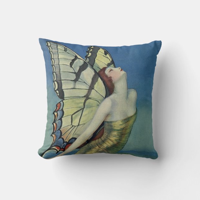 Kunst-Deko-Schmetterling Kissen (Vorderseite)
