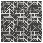 Kunst-Deko Schwarzweiss Stoff (Muster)
