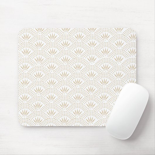 Kunst-Deko Seigaiha Wellen-Muster Mousepad (Mit Mouse)
