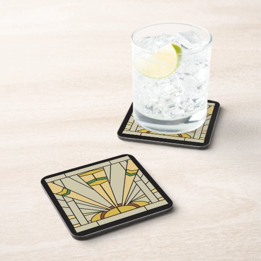 Kunst-Deko-Sonnenschein Untersetzer (Rechte Seite)