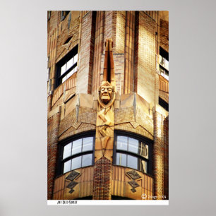 Kunst-Deko-Sonnenuntergang Poster