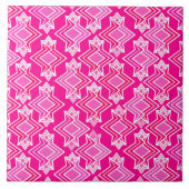 Kunst-Deko-Tapeten-Muster, Fuchsien-Rosa Fliese (Vorderseite)