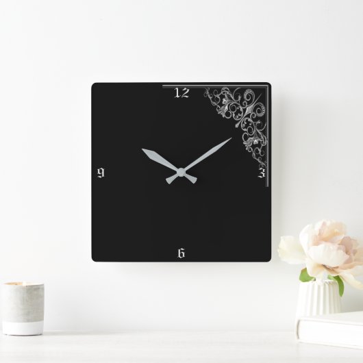 KUNST-DEKO-UHR QUADRATISCHE WANDUHR (Zuhause)