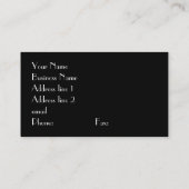 Kunst-Deko Visitenkarte (Rückseite)